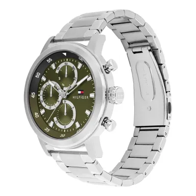 Tommy Hilfiger Stainless Steel Green Dial Multi-function Men's Watch